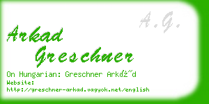 arkad greschner business card